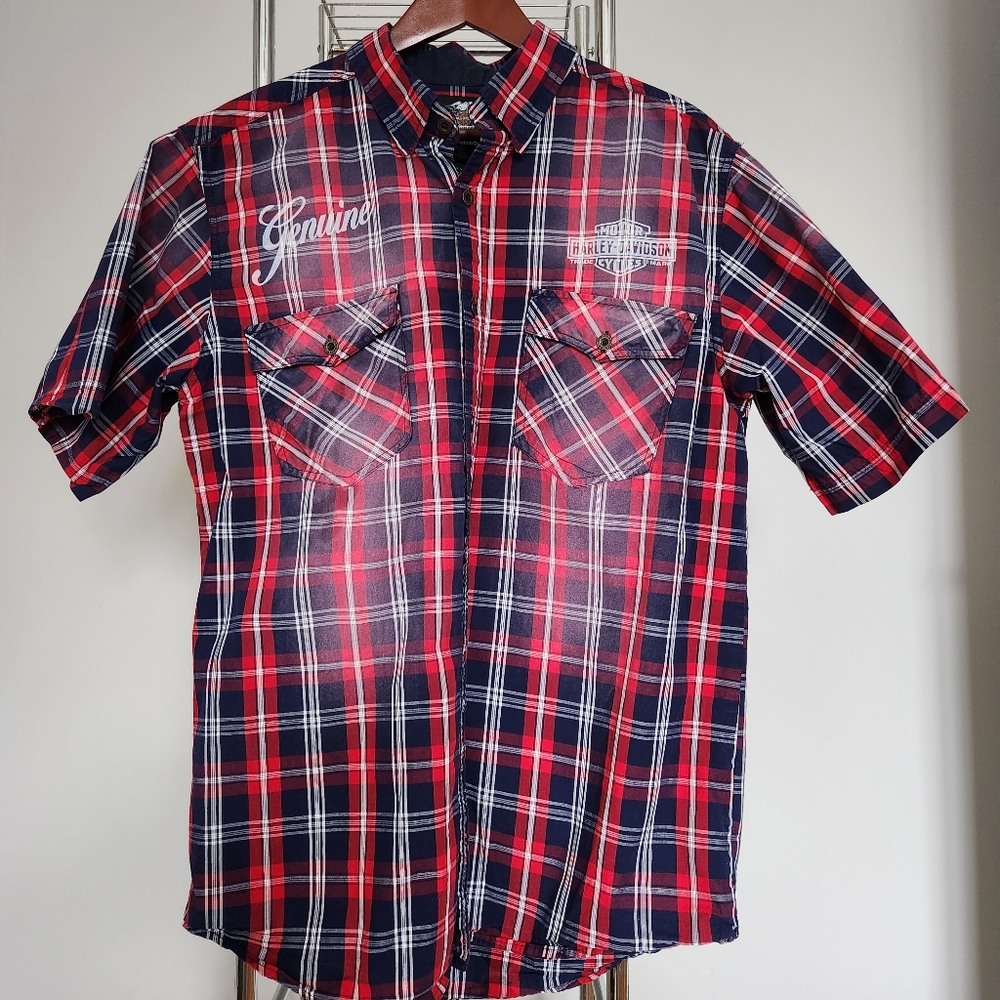 Genuine H-D Men's S/S Button Down Shirt